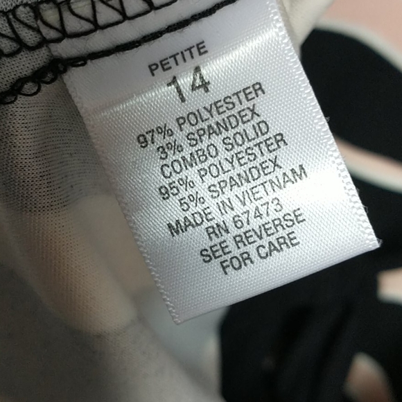 Roz & Ali Stripped A Line Back tie Dress Size 14P - Picture 9 of 11